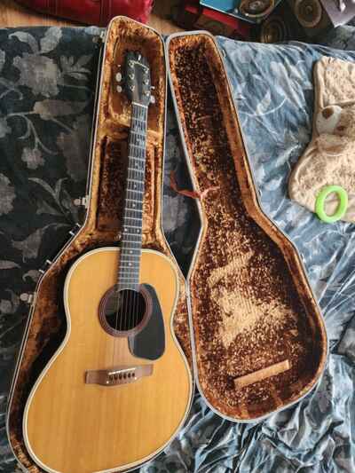 Vintage Applause Acoustic AA14-4 With Ovation Hard Case Free Ship