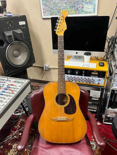 Fender Redondo 6 string flat top dreadnought acoustic guitar project 1980s