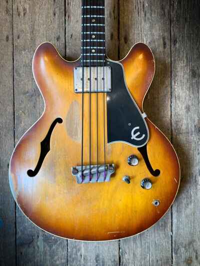 1964 Epiphone Rivoli Bass in Sunburst finish