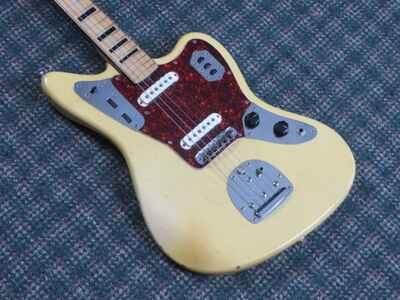 1973 Fender Jaguar Custom Color Blonde w /  Maple Board w /  Black Blocks! w / OHSC