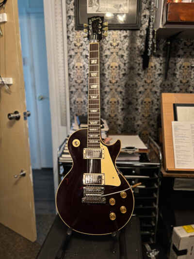 Gibson Les Paul 1983 Kahler Trem - Red Wine Letter from Gary Kahler-Collectible