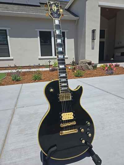 1977 Gibson Les Paul Custom Black Vintage With Ohsc Original Case