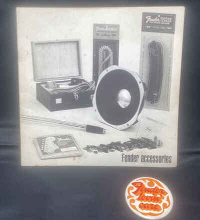 Vintage Late 60??s Fender Accessories Catalog CBS Guitar With Vintage Pin Button