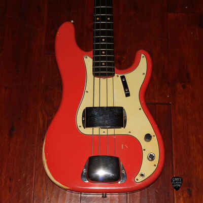1963 Fiesta Red Fender Precision Bass