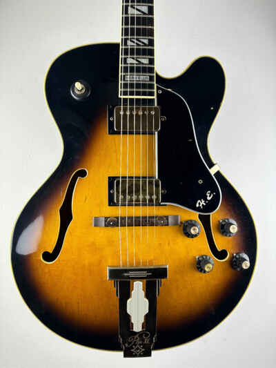 Aria Pro II Herb Ellis Signature PE-175 1981 Sunburst Jazz Guitar Rare Japan