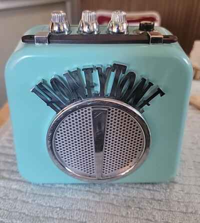 Vintage 1998 Danelectro Honeytone Mini Amplifier Aqua N10 Guitar Amp, Works, VGC