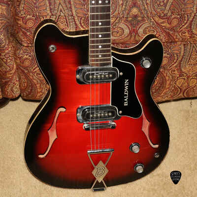 1966 Baldwin GB-66 Thinline Semi Hollow Electric Guitar