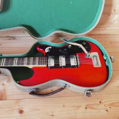 Vintage 1963 Hofner Super Solid III 173 Red Solid Guitar