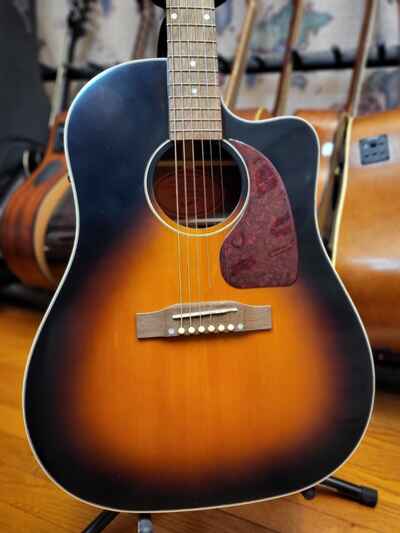 Epiphone Inspired by GibsonJ45 EC Aged Vintage SB Gloss Acoustic Electric Guitar