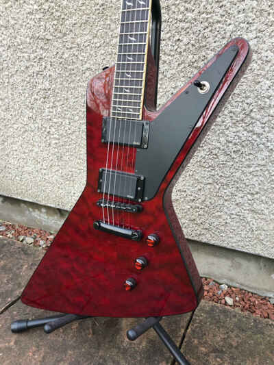 Epiphone Futura Custom Prophecy Electric Guitar - Gig Bag - Explorer Style