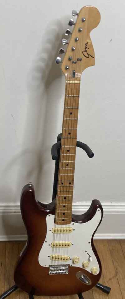 Goya Strat Copy 1976 Maple Ash Sunburst Made In Japan GST-VN 0048 Hardtail