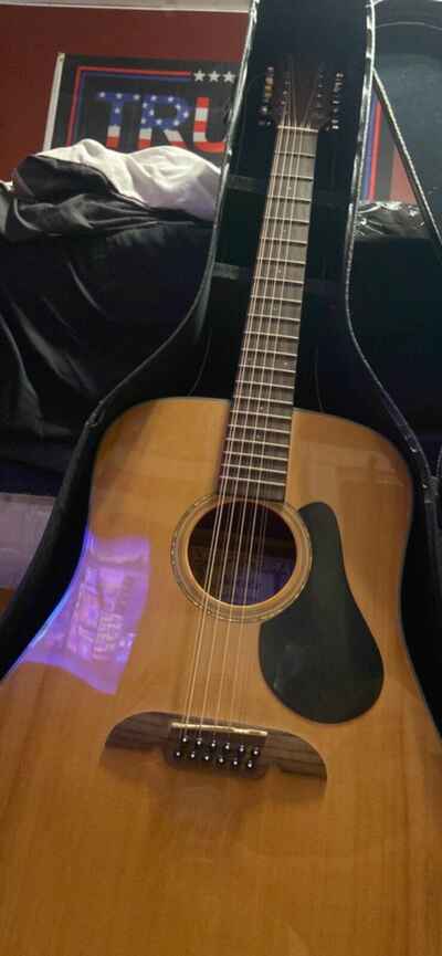 VINTAGE ALVAREZ 12 STRING ACOUSTIC GUITAR WITH CASE