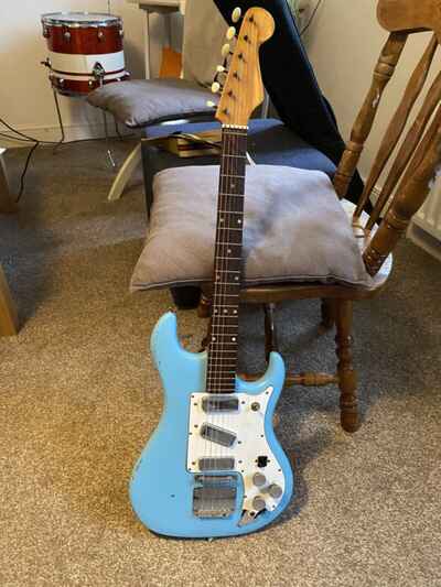 Vintage 60s Watkins Rapier 33 Strat style Made In England Electric Guitar