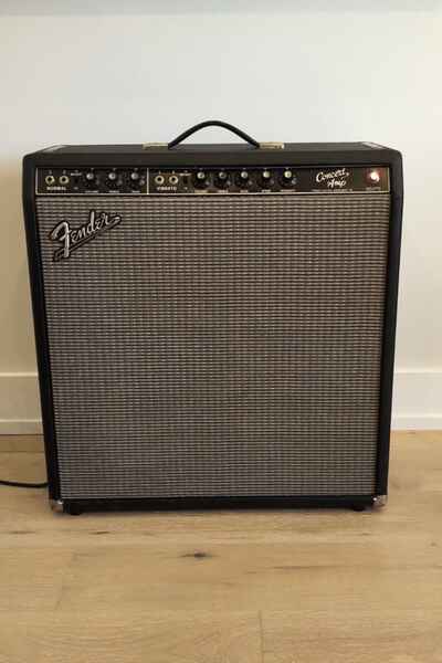 Vintage 1963 Fender Black Panel Concert 2-Channel 40-Watt 4x10" Guitar Amp