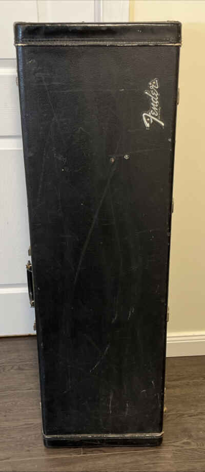 Fender Bass Case USA Orange Inside Vintage some modifications please read as is