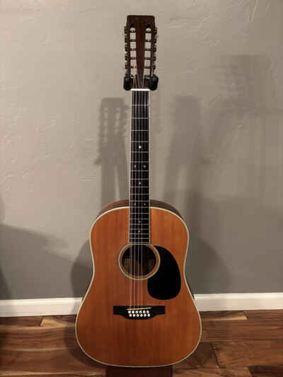 1974 Martin D 12-35 Slotted w. OHSC Blue Case Acoustic Guitar