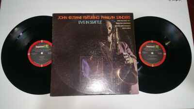JOHN COLTRANE PHAROAH SANDERS Live In Seattle 2x LP 1971 IMPULSE! AS-9202-2 Jazz