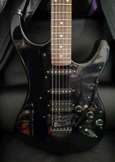 KRAMER STRYKER 1985, XLNT 22 FRET NECK, FLOYD ROSE w / BRASS BLOCK, GROVER TUNERS!