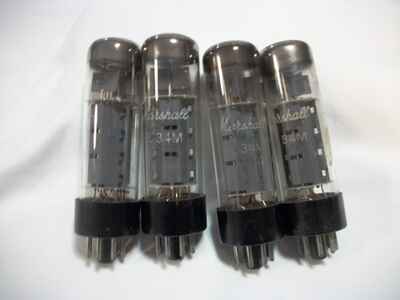 RARE Vintage Marshall EL-34M amp tubes set of 4