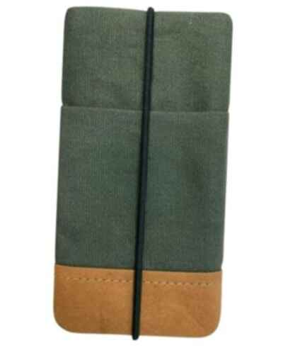 Moin Padded Cotton Phone Sleeve with Rubber Closure - Handmade Case for iPhone