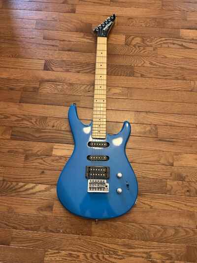 Washburn G-JR-V Electric Guitar Blue w /  Soft Case Vintage 80s Style