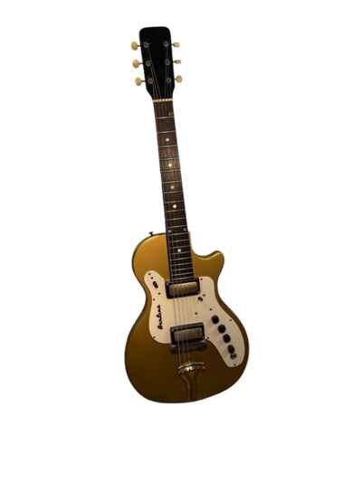 Vintage 1964 Thunder Stick By Airline Guitars Model 7214 Gold tone-
