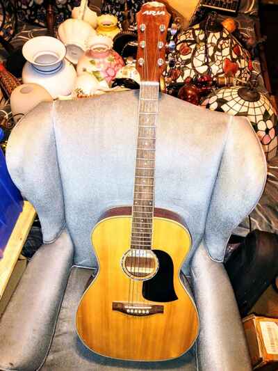 Aria AF-20-3 / 4 N Acoustic Guitar. Rare .