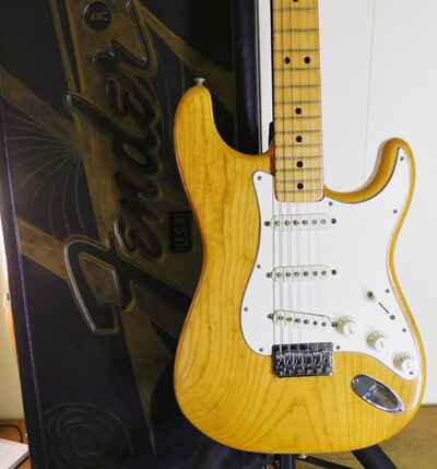 1974 Fender Stratocaster Hardtail Natural Ash 99% Original 7lbs 4oz !