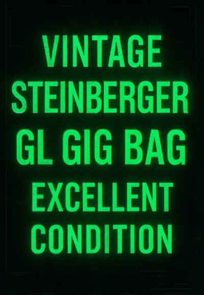 Vintage Steinberger® GL Gig Bag ?? Excellent Condition