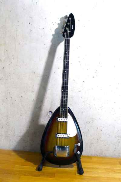 E-Bass  /  Bassgitarre VOX Mark IV "Teardrop" von 1967 in Tobacco Sunburst