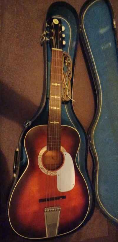 1970 Vintage Sears Roebuck guitar Sunburst 3 / 4
