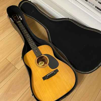 Vintage Aspen AD25 Acoustic Guitar Japan  /  Hard Case  /  Tuner  / Picks