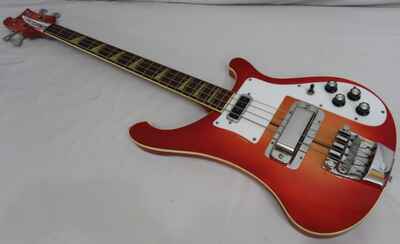 Vintage 1974 Rickenbacker Model 4001 Bass Guitar - Fireglo