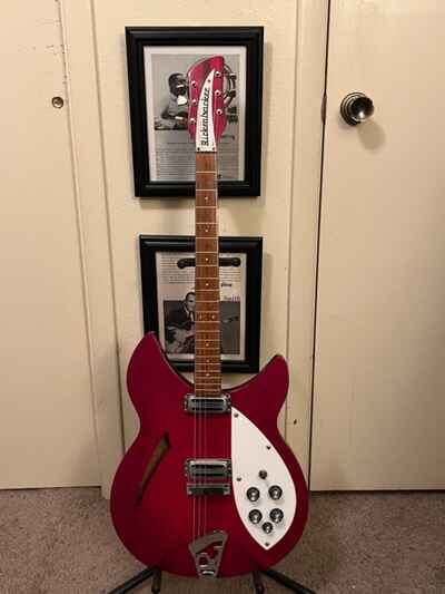 Rickenbacker 330 FG 6 String Electric Guitar - Red 1966