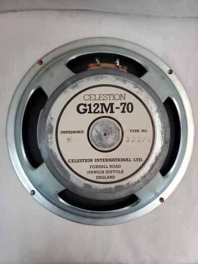 Celestion Heritage G12M-70 70W, 12" Vintage Guitar Speaker 15 ohm Early 80
