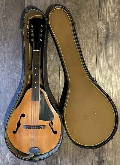 Vintage Gibson Style F Hole Mandolin & Case