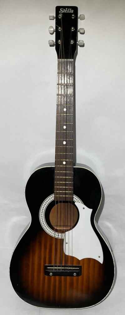 VTG Stella Harmony Acoustic Parlor H930 Guitar Tobacco Sunburst