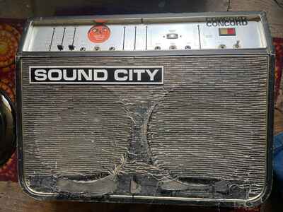Sound City Concord Vintage 1970s 2x12 Valve Combo UK Made All Original Reverb