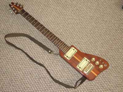Kay K45 Austin Hatchet vintage travel electric guitar -  1981  /  WORKS WELL