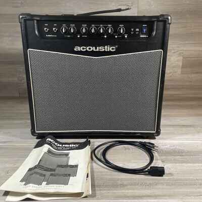 Vintage Acoustic G100FX 100W Amplifier Guitar Lead Series Reverb Effects READ!!