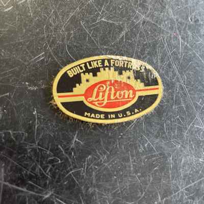 50s Lifton Guitar case Logo Oval Badge Built Like a fortress Fit Gibson Martin