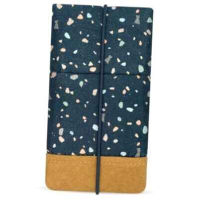 Moin Padded Canvas Phone Sleeve with Rubber Closure - Handmade Phone Case for