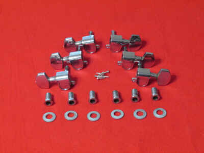 Vintage 1970s Guild Logo Schaller Guitar Tuners - Chrome - 3X3