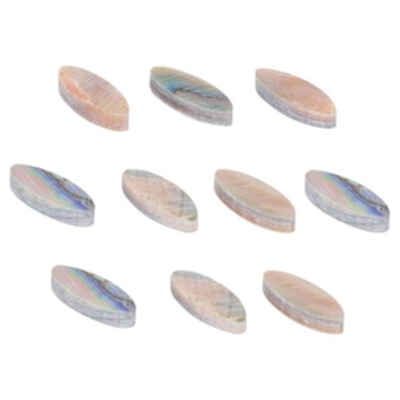 Abalone Oblong Inlay Dots for Guitar Mandolin Banjo Fingerboard (Pack of 10)