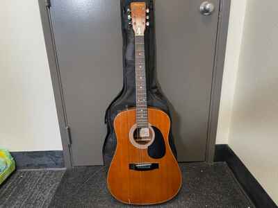 1980s Harmony Acoustic / Electric Guitar H162e Vintage