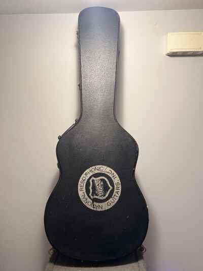 Vintage National Reso-Phonic Guitar Case | Blue Velvet | Original Relic