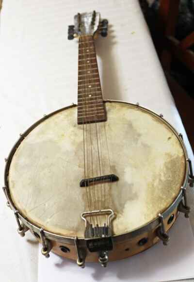 Vintage Concertone Mandolin Banjo 8 Strings for Parts or Repair