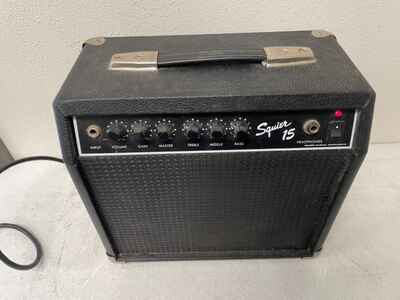 Fender Squier 15w Guitar Practice Amp 1 x 8?? speaker ?? Vintage 1980s
