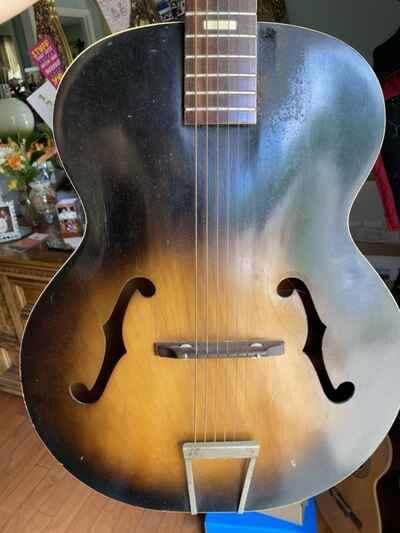 1950??s Harmony Master Acoustic Archtop Guitar