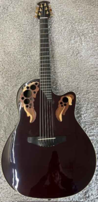Vintage Adamas by Ovation 1597 Bowl Back Acoustic / electric guitar with HS Case